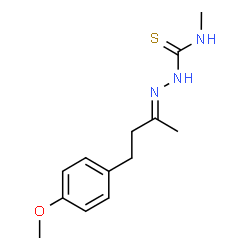 ChemSpider 2D Image | (2E)-2-[4-(4-Methoxyphenyl)-2-butanylidene]-N-methylhydrazinecarbothioamide | C13H19N3OS