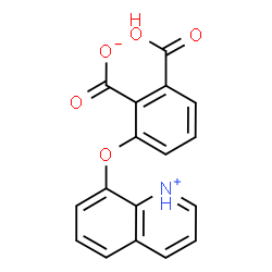 ChemSpider 2D Image | 2-Carboxy-6-(8-quinoliniumyloxy)benzoate | C17H11NO5