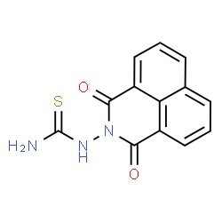ChemSpider 2D Image | 1-(1,3-Dioxo-1H-benzo[de]isoquinolin-2(3H)-yl)thiourea | C13H9N3O2S