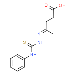 ChemSpider 2D Image | (4E)-4-[(Phenylcarbamothioyl)hydrazono]pentanoic acid | C12H15N3O2S