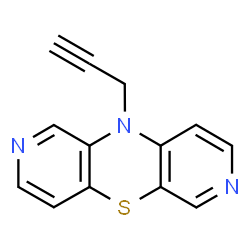 ChemSpider 2D Image | 10-(2-Propyn-1-yl)-10H-dipyrido[3,4-b:3',4'-e][1,4]thiazine | C13H9N3S