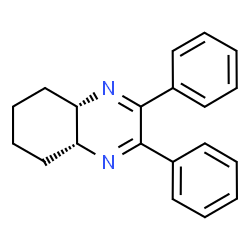 ChemSpider 2D Image | (4aR,8aS)-2,3-Diphenyl-4a,5,6,7,8,8a-hexahydroquinoxaline | C20H20N2