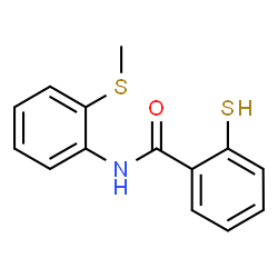 ChemSpider 2D Image | N-[2-(Methylsulfanyl)phenyl]-2-sulfanylbenzamide | C14H13NOS2