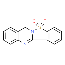 ChemSpider 2D Image | 7H-[1,2]Benzothiazolo[3,2-b]quinazoline 5,5-dioxide | C14H10N2O2S