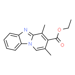 ChemSpider 2D Image | Ethyl 2,4-dimethylpyrido[1,2-a]benzimidazole-3-carboxylate | C16H16N2O2