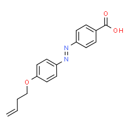 ChemSpider 2D Image | 4-{(E)-[4-(3-Buten-1-yloxy)phenyl]diazenyl}benzoic acid | C17H16N2O3