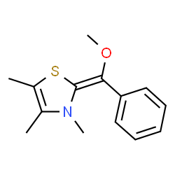 ChemSpider 2D Image | (2Z)-2-[Methoxy(phenyl)methylene]-3,4,5-trimethyl-2,3-dihydro-1,3-thiazole | C14H17NOS