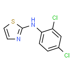 ChemSpider 2D Image | N-(2,4-Dichlorophenyl)-1,3-thiazol-2-amine | C9H6Cl2N2S