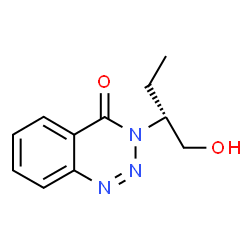ChemSpider 2D Image | 3-[(2R)-1-Hydroxy-2-butanyl]-1,2,3-benzotriazin-4(3H)-one | C11H13N3O2