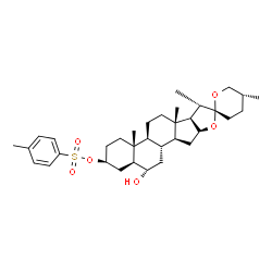 ChemSpider 2D Image | (3beta,5alpha,6alpha,25R)-6-Hydroxyspirostan-3-yl 4-methylbenzenesulfonate | C34H50O6S