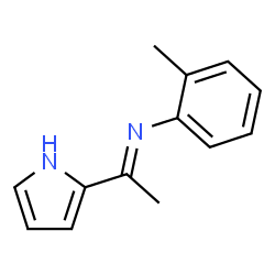 ChemSpider 2D Image | (1E)-N-(2-Methylphenyl)-1-(1H-pyrrol-2-yl)ethanimine | C13H14N2