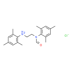 ChemSpider 2D Image | N-{2-[Formyl(mesityl)amino]ethyl}-2,4,6-trimethylanilinium chloride | C21H29ClN2O