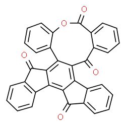 ChemSpider 2D Image | Dibenzo[b,g]indeno[1',2':1,2]fluoreno[3,4-d]oxonine-5,11,16,21-tetrone | C34H16O5