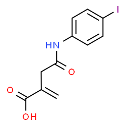 ChemSpider 2D Image | 4-[(4-Iodophenyl)amino]-2-methylene-4-oxobutanoic acid | C11H10INO3