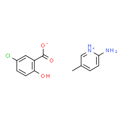 ChemSpider 2D Image | 2-Amino-5-methylpyridinium 5-chloro-2-hydroxybenzoate | C13H13ClN2O3
