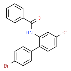 ChemSpider 2D Image | N-(4,4'-Dibromo-2-biphenylyl)benzamide | C19H13Br2NO