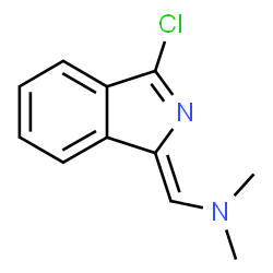 ChemSpider 2D Image | (Z)-1-(3-Chloro-1H-isoindol-1-ylidene)-N,N-dimethylmethanamine | C11H11ClN2