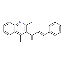 ChemSpider 2D Image | (2E)-1-(2,4-Dimethyl-3-quinolinyl)-3-phenyl-2-propen-1-one | C20H17NO