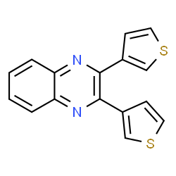 ChemSpider 2D Image | 2,3-Di(3-thienyl)quinoxaline | C16H10N2S2