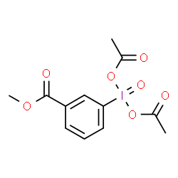 ChemSpider 2D Image | Methyl 3-[diacetoxy(oxido)-lambda~5~-iodanyl]benzoate | C12H13IO7