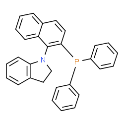 ChemSpider 2D Image | 1-[2-(Diphenylphosphino)-1-naphthyl]indoline | C30H24NP