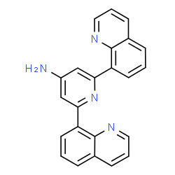 ChemSpider 2D Image | 2,6-Di(8-quinolinyl)-4-pyridinamine | C23H16N4