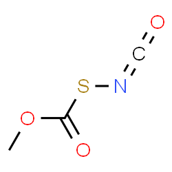 ChemSpider 2D Image | (Isocyanatosulfanyl)(methoxy)methanone | C3H3NO3S