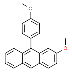 ChemSpider 2D Image | 2-Methoxy-9-(4-methoxyphenyl)anthracene | C22H18O2