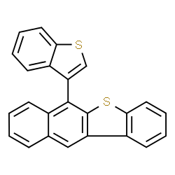 ChemSpider 2D Image | 6-(1-Benzothiophen-3-yl)benzo[b]naphtho[2,3-d]thiophene | C24H14S2