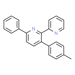ChemSpider 2D Image | 3-(4-Methylphenyl)-6-phenyl-2,2'-bipyridine | C23H18N2