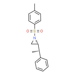 ChemSpider 2D Image | (2R)-1-[(4-Methylphenyl)sulfonyl]-2-[(1S)-1-phenylethyl]aziridine | C17H19NO2S