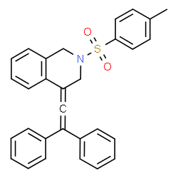 ChemSpider 2D Image | 4-(Diphenylethenylidene)-2-[(4-methylphenyl)sulfonyl]-1,2,3,4-tetrahydroisoquinoline | C30H25NO2S