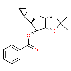 ChemSpider 2D Image | 5,6-Anhydro-3-O-benzoyl-1,2-O-isopropylidene-beta-L-talofuranose | C16H18O6