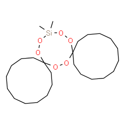 ChemSpider 2D Image | 29,29-Dimethyl-13,14,27,28,30,31-hexaoxa-29-siladispiro[11.2.11.5]hentriacontane | C26H50O6Si
