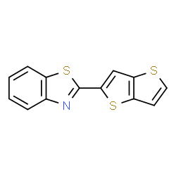ChemSpider 2D Image | 2-(Thieno[3,2-b]thiophen-2-yl)-1,3-benzothiazole | C13H7NS3