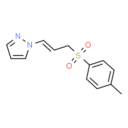 ChemSpider 2D Image | 1-{(1E)-3-[(4-Methylphenyl)sulfonyl]-1-propen-1-yl}-1H-pyrazole | C13H14N2O2S