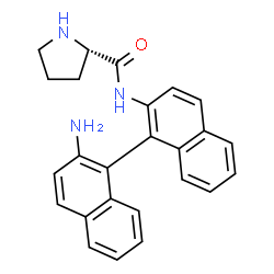 ChemSpider 2D Image | N-(2'-Amino-1,1'-binaphthalen-2-yl)-L-prolinamide | C25H23N3O