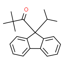 ChemSpider 2D Image | 1-(9-Isopropyl-9H-fluoren-9-yl)-2,2-dimethyl-1-propanone | C21H24O