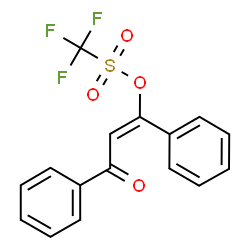 ChemSpider 2D Image | (1E)-3-Oxo-1,3-diphenyl-1-propen-1-yl trifluoromethanesulfonate | C16H11F3O4S