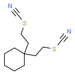 ChemSpider 2D Image | 1,1-Cyclohexanediyldi-2,1-ethanediyl bis(thiocyanate) | C12H18N2S2
