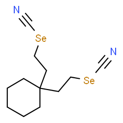 ChemSpider 2D Image | 1,1-Cyclohexanediyldi-2,1-ethanediyl bis(selenocyanate) | C12H18N2Se2