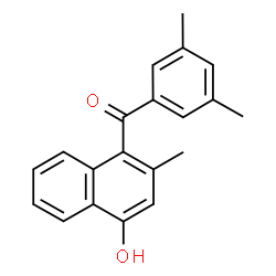 ChemSpider 2D Image | (3,5-Dimethylphenyl)(4-hydroxy-2-methyl-1-naphthyl)methanone | C20H18O2