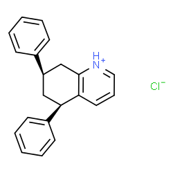 ChemSpider 2D Image | (5R,7R)-5,7-Diphenyl-5,6,7,8-tetrahydroquinolinium chloride | C21H20ClN
