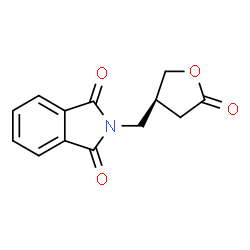 ChemSpider 2D Image | 2-{[(3S)-5-Oxotetrahydro-3-furanyl]methyl}-1H-isoindole-1,3(2H)-dione | C13H11NO4