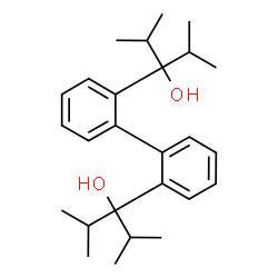 ChemSpider 2D Image | 3,3'-(2,2'-Biphenyldiyl)bis(2,4-dimethyl-3-pentanol) | C26H38O2
