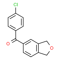 ChemSpider 2D Image | (4-Chlorophenyl)(1,3-dihydro-2-benzofuran-5-yl)methanone | C15H11ClO2
