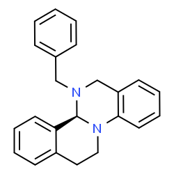 ChemSpider 2D Image | (4bS)-5-Benzyl-5,6,12,13-tetrahydro-4bH-isoquinolino[2,1-a]quinazoline | C23H22N2