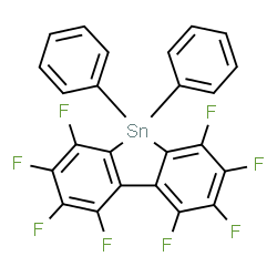 ChemSpider 2D Image | 1,2,3,4,6,7,8,9-Octafluoro-5,5-diphenyl-5H-dibenzo[b,d]stannole | C24H10F8Sn