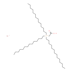 ChemSpider 2D Image | (Carboxymethyl)(tritetradecyl)phosphonium bromide | C44H90BrO2P