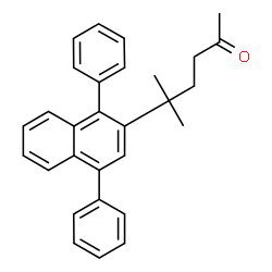 ChemSpider 2D Image | 5-(1,4-Diphenyl-2-naphthyl)-5-methyl-2-hexanone | C29H28O
